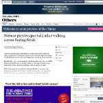 “Former paratrooper held after walking across Bering Strait”