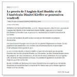 “The trial of English Karl Bushby and American Dimitri Kieffer continues Friday”